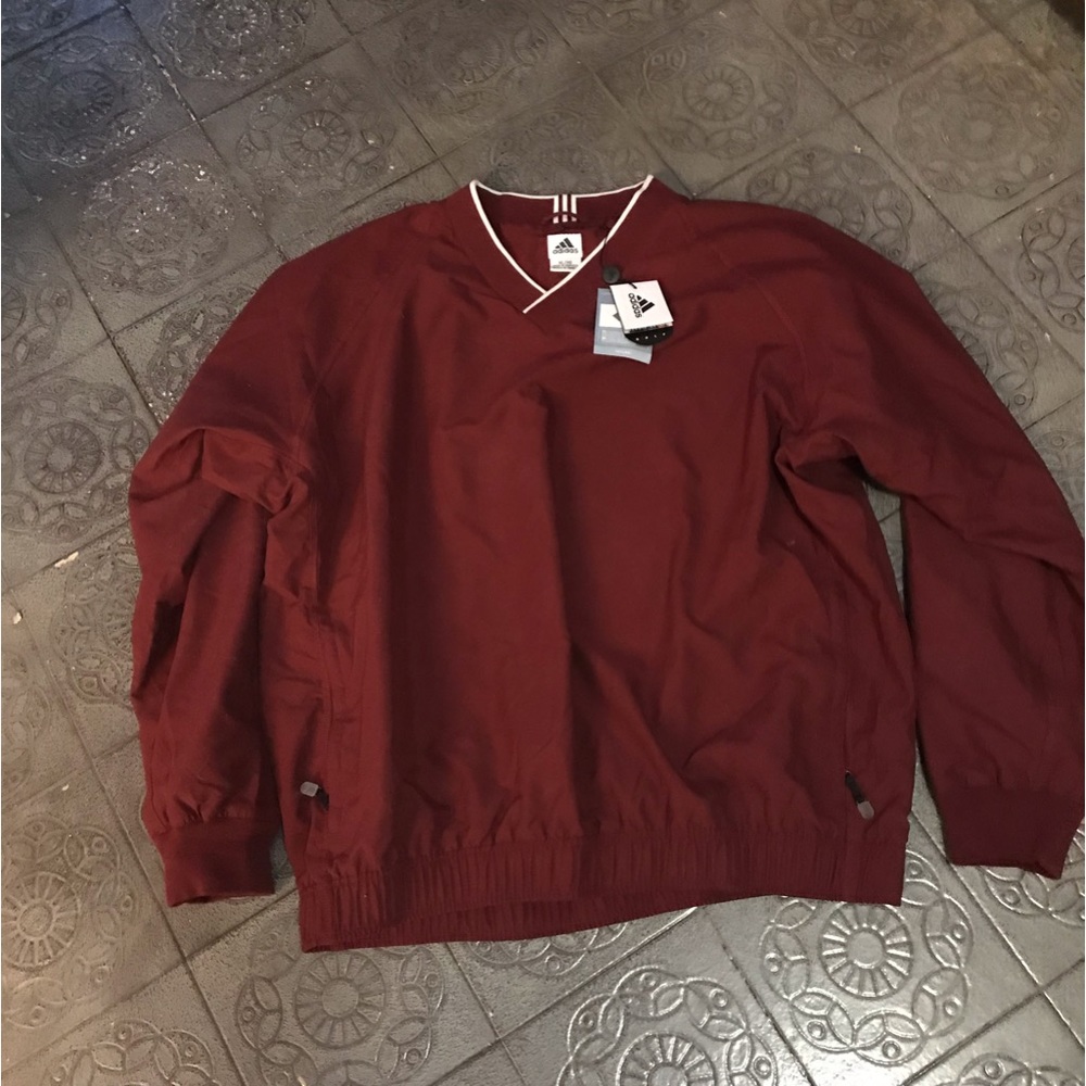 New ! Men’s Burgundy Adidas' Top -Size XL